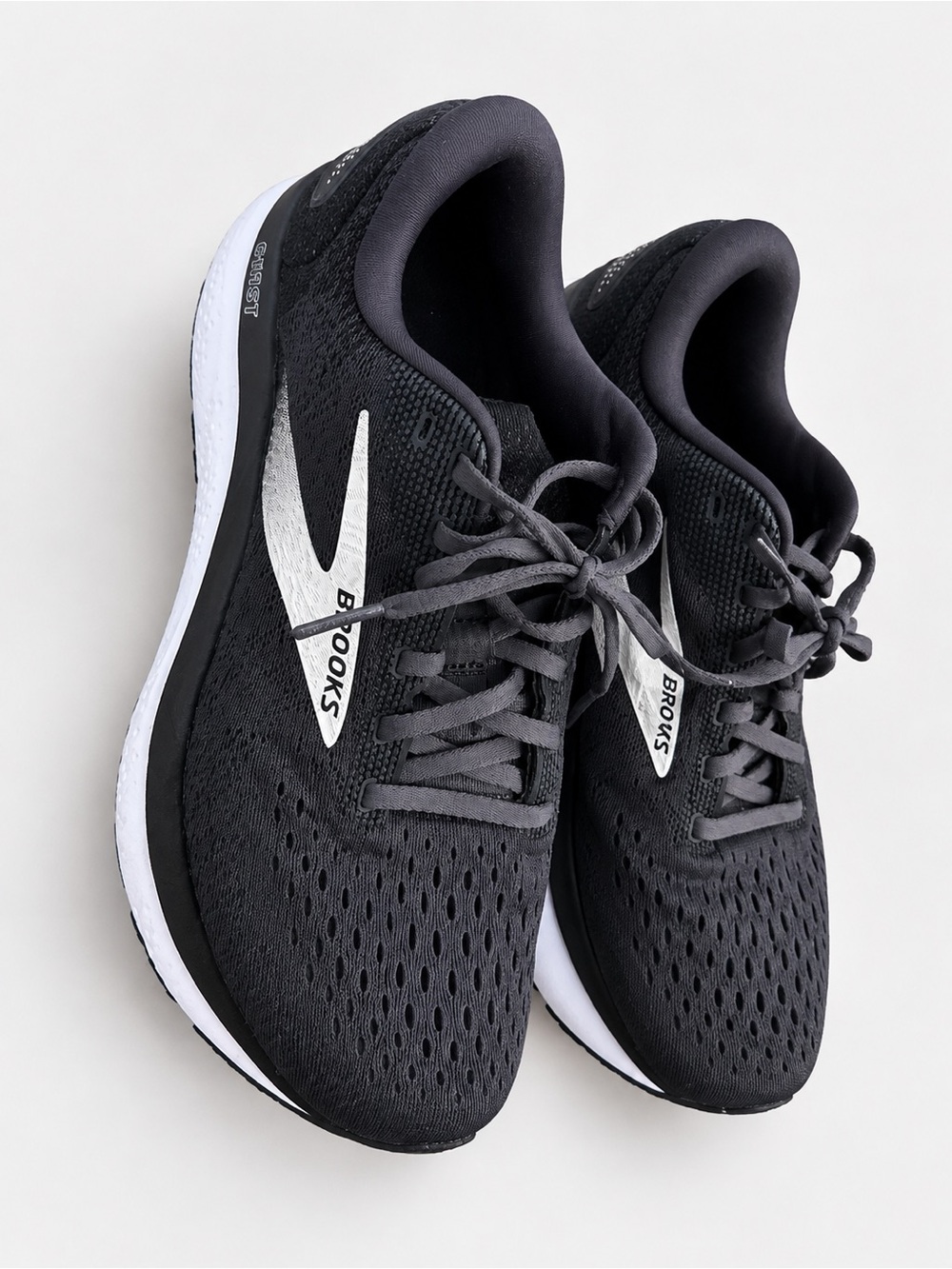Brooks women’s black and white running shoes